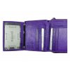Dámská kožená peněženka Roberto - fialová 2499