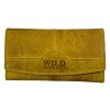 Dámská kožená peněženka Wild - žlutá 3018