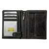 Kožená peněženka - černá 673