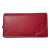 Dámská kožená peněženka - červená 689