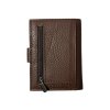 Kožená peněženka na karty - hnědá 691