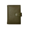 Kožená peněženka na karty - zelená 691