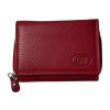 Dámská kožená peněženka - červená 205