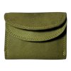 Malá kožená peněženka Roberto -  světle zelená OMA-6