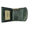 Malá kožená peněženka Roberto -  tmavě zelená OMA-6