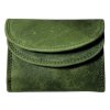 Malá kožená peněženka Roberto -  zelená OMA-6