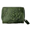Malá kožená peněženka Roberto - zelená OMA-7