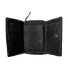 Malá kožená peněženka Roberto - černá OMA-7