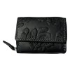 Malá kožená peněženka Roberto - černá OMA-7