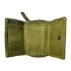 Malá kožená peněženka Roberto - světle zelená OMA-7