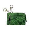 Kožená peněženka na mince Lozano - zelená FLR-2