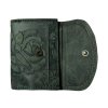 Malá kožená peněženka Roberto - tmavě zelená OMA-8