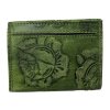 Malá kožená peněženka Roberto - zelená OMA-8