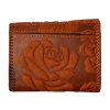 Malá kožená peněženka Roberto - oranžová OMA-8
