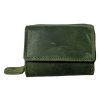 Malá kožená peněženka Roberto - tmavě zelená OMA-9