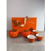 Oranžový čajový set 188