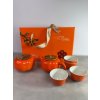 Oranžový čajový set 188