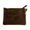 Kožené pouzdro na mince Dargelis - hnědá X1