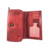 Luxusní kožená peněženka - červená 1329
