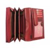 Luxusní kožená peněženka - červená 1329