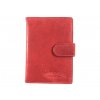 Kožená dokladovka Dargelis - červená 2207