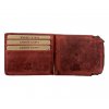 Kvalitní kožená dolarovka peněženka - červená 2621
