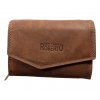 Dámská kožená peněženka - hnědá 2822