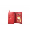 Dámská kožená peněženka 3107 (Barva Červená)