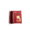 Dámská kožená peněženka 3107 (Barva Červená)