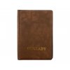 Kožená dokladovka - hnědá 3335