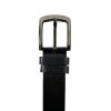 Kožený opasek - černá 3368 (Délka 125 cm)