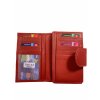 Dámská kožená peněženka 3785 (Barva tmavě červená)