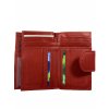Dámská kožená peněženka 3785 (Barva tmavě červená)