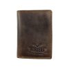 Malá kožená peněženka Hunters premium - hnědá 3794