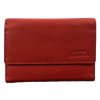 Dámská kožená peněženka - červená 4112