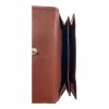 4468 9 damska kozena penezenka hneda barva tmave hneda