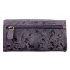 Dámská kožená peněženka s motivem - fialová 4531