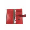 Prostorná peněženka - červená 480