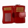 5515 2 damska kozena penezenka cervena