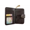 Dámská peněženka s módním motivem - hnědá A1128