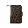 Dámská peněženka s módním motivem - hnědá A1128