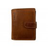 Luxusní celokožená peněženka - hnědá 9210