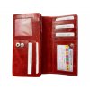 Dámská kožená peněženka Loranzo - červená 735