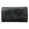 Dámská kožená peněženka Loranzo - černá 744