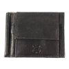 Kožená dolarovka peněženka - černá 750