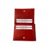 Kožená dolarovka peněženka - červená 750