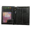 Luxusní pánská kožená peněženka - černá 3626