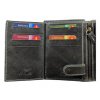 Luxusní pánská kožená peněženka - černá 3626