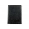 Luxusní pánská kožená peněženka - černá 3626