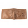 Kožená Wild peněženka s divočákem - hnědá 741